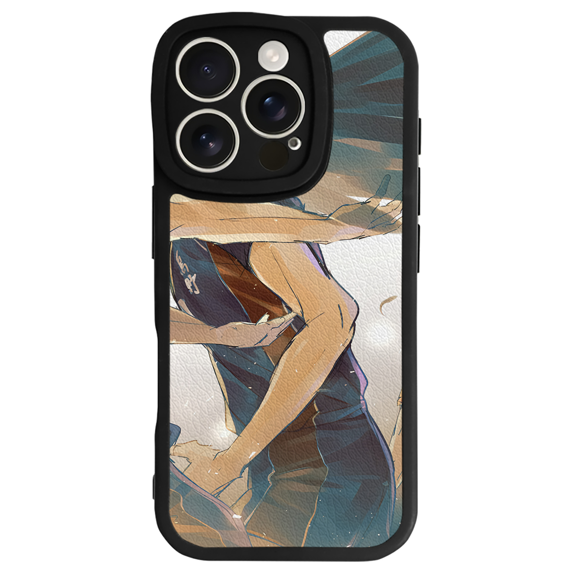（画像用） ハイキュー!! Haikyu!! 【iPhone 16シリーズ対応】シリコンスマホケース（レザー調） 材質：シリコン